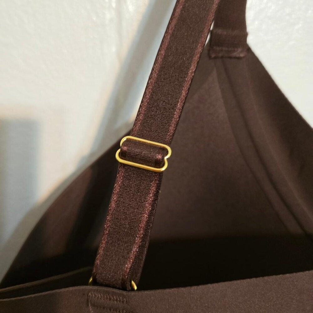 NWT 34D (Sz7) Knix Brown Wireless Bra with inlet for side coverage multiple snap - Picture 12 of 13
